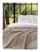 Özdilek Natural Breeze Pamuklu 4 Mevsim 200 x 220 cm Desenli Çarşaflı Çift Kişilik Nevresim Takımı Bej