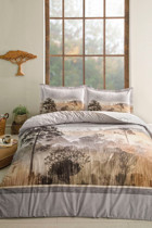 Özdilek Scenery Pamuklu 4 Mevsim 220 x 240 cm Karışık Desenli Çarşaflı Çift Kişilik Nevresim Takımı Çok Renkli