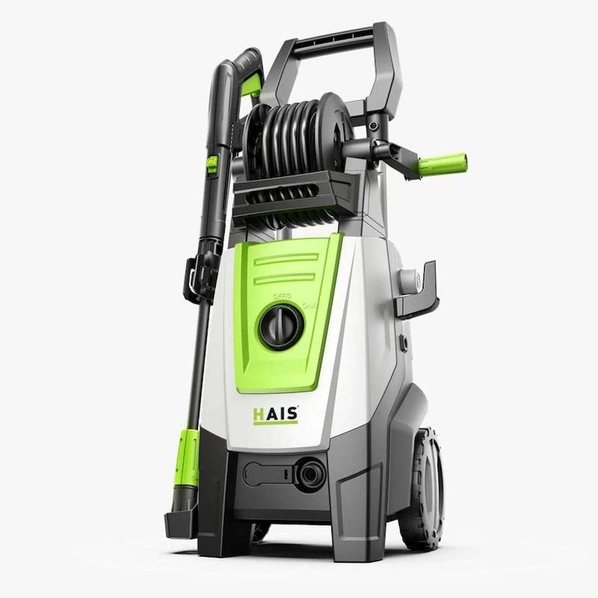 Hais 1800 W Deterjan Haznesli Tekerlekli 170 bar Elektrikli Basınçlı Yıkama Makinesi