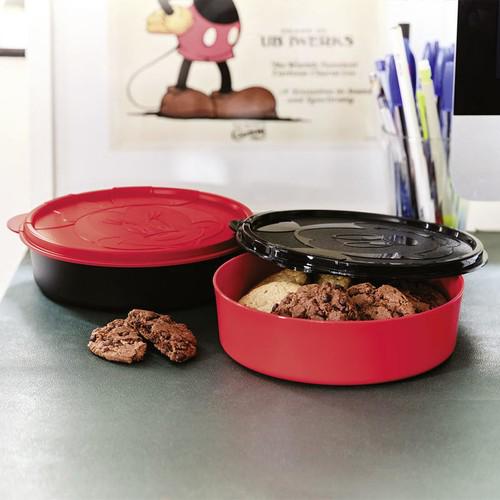 Tupperware Mickey Yuvarlak Plastik Saklama Kabı 2'lix