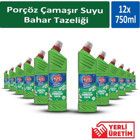 Porçöz Bahar Tazeliği Konsantre Jel Çamaşır Suyu 12x750 ml