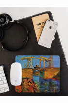 WuW Van Gogh Langlois Bridge 22x18 cm S Mousepad Çok Renkli