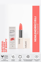 Bade Natural Glamour Pink Coral 02 Parlak Krem Lipstick Ruj