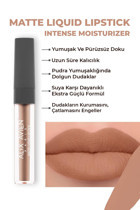 Alix Avien Dark Dusty Pink 507 Kalıcı Kadife Likit Fırçalı Ruj