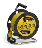 Stanley ST-E-4015 3500 W Kalın Topraklı 4'lü 40 m Makaralı Uzatma Kablosu Sarı