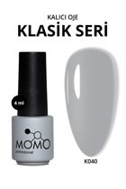 Momo Professional K040 Gri Kalıcı Düz Oje