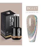 Born Pretty BG117 Gri Kalıcı Simli Parlak Oje