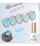 Born Pretty Aurora Cat Magnetic AC01 Mavi Kalıcı Simli Parlak Oje