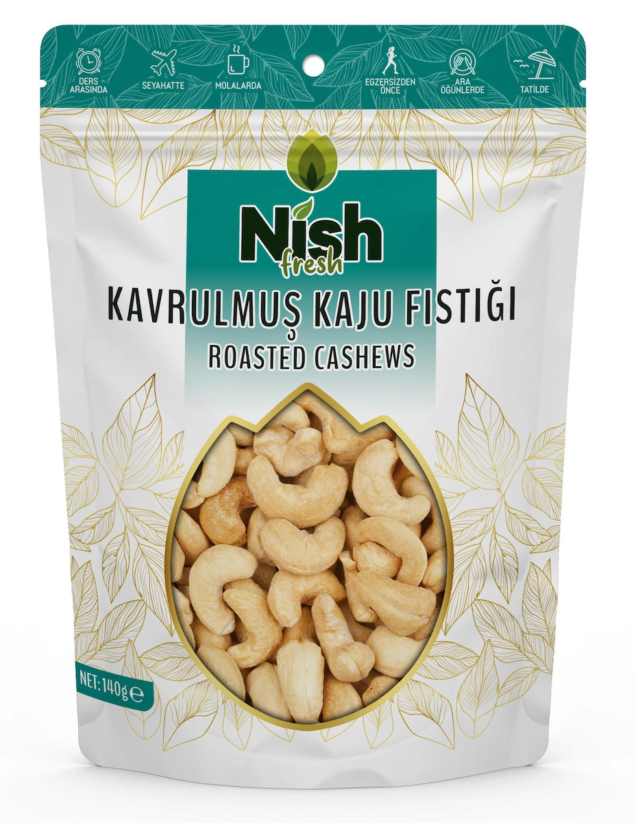 Nish Fresh Kavrulmuş Tuzlu Kaju 140 gr