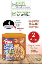 Paşa Kuruyemiş Kavrulmuş Tuzlu Kaju 2x150 gr