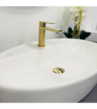 Turkuaz Seramik Cerastyle One Vintage Tekli 67 cm Seramik Tezgah Üstü Dikdörtgen Lavabo Beyaz