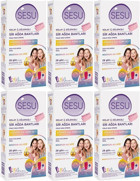 Sesu Kolay & Eğlenceli İlk Adım Seti Bubble Gum Kokulu 6x24 Adet Tüm Vücut Ağda Bandı