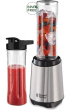 Russell Hobbs 23470-56 Mix & Go 600 ml Plastik Çift Bıçaklı 3'lü Mini Smoothie Blender Gri
