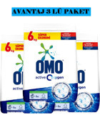 Omo Active Oxygen Beyazlar İçin 120 Yıkama Toz Deterjan 3x6 kg