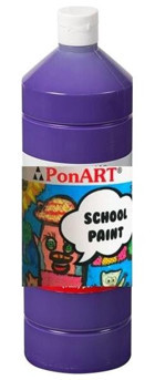 Ponart School Paint Mor 1 lt Guaj Boya
