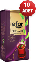 Efor Bergamot Aromalı Dökme Siyah Çay 10x500 gr