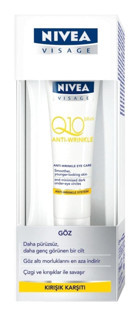 Nivea Q10 Plus Tüm Ciltler İçin Göz Altı Krem Tüp 15 ml