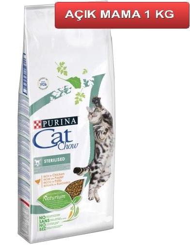 Purina Cat Chow Sterilized Karışık Kısırlaştırılmış Az Tahıllı Yetişkin Kuru Kedi Maması 1 kg