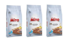 Mito Renkli Taneli Balıklı-Tavuklu Tahıllı Yetişkin Kuru Kedi Maması 3x1 kg