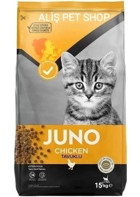 Juno Tavuklu Tahıllı Yavru Kuru Kedi Maması 15 kg