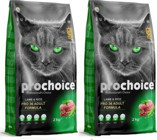 Prochoice Pro 36 Kuzu-Pirinç Tahıllı Yetişkin Kuru Kedi Maması 2x2 kg