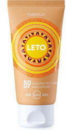 Faberlic Leto 50+ Faktör Tüm Ciltler İçin Leke Karşıtı Nemlendirici Yağsız Suya Dayanıklı Yüz Güneş Kremi 50 ml