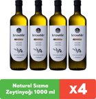 Teosole Naturel Organik Polifenollü Cam Sızma Zeytinyağı 4x1 lt
