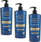 Bioblas Professional Kepek Karşıtı Düz Saçlar İçin Sülfatsız Keratin Çinko-Kafein Parabensiz Şampuan 3x900 ml