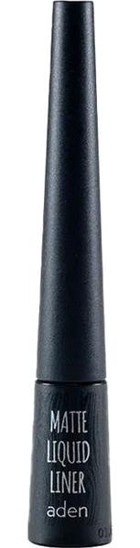Aden Cosmetics Suya Dayanıklı Mat Siyah Kalıcı İnce Uçlu Likit Eyeliner