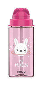 Gıpta Cool-j Cute Pipetli Pembe Plastik Çocuk Matara 500 ml