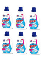 Bingo Amber Çiçeği Renkli ve Beyazlar İçin 40 Yıkama Sıvı Deterjan 6x2.6 lt