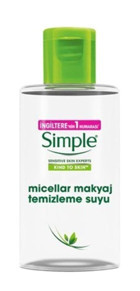 Simple Alkolsüz Tüm Ciltler Su Bazlı Makyaj Temizleme Suyu 100 ml