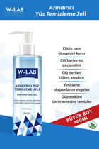 W-lab Kozmetik Alkolsüz Tüm Ciltler Su Bazlı Yüz Temizleme Jeli 400 ml