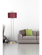 Lumexx Metal Ayaklı Silindir Lambader 170 cm Bordo