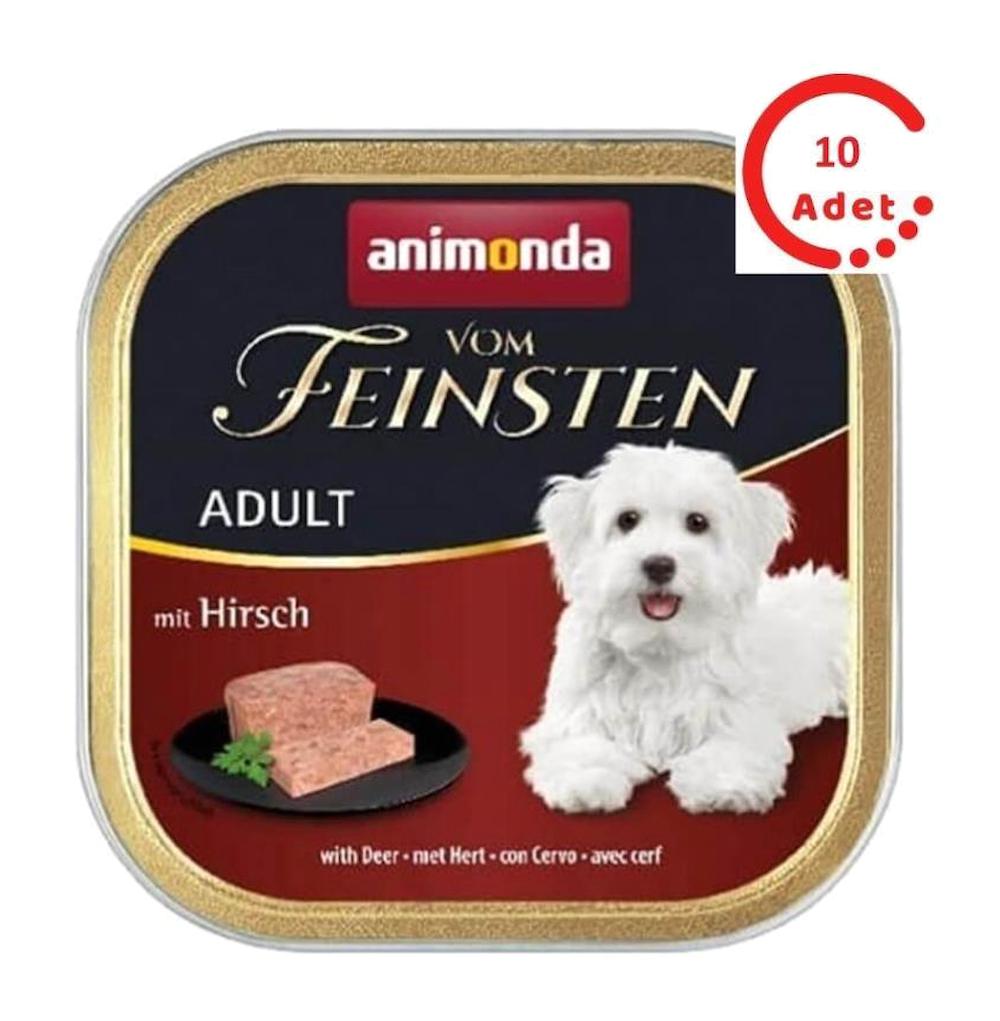 Animonda Vom Feinsten Geyik Etli Parça Etli Yetişkin Köpek Maması 150 gr 10'lu