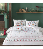 Taç Charm Glow Pamuk 200x220 cm Çarşaflı Baskılı Çift Kişilik Nevresim Takımı Çok Renkli