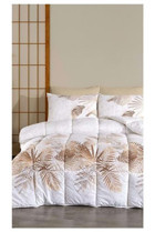Jolly Home Pamuk 4 Mevsim 200x220 cm Çarşaflı Çift Kişilik Nevresim Takımı Kumsal Kahve