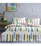 Taç Legrand Pamuk 4 Mevsim 200x220 cm Çarşaflı Baskılı Çift Kişilik Nevresim Takımı Çok Renkli