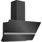 Ukinox Vento 750 m³ Emiş Gücü 60 cm Cam Karbon Filtreli Bacalı Duvar Tipi Davlumbaz Siyah