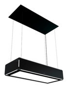 Silverline 4390 250 m³ Emiş Gücü 50 cm Metal Bacalı Ada Tipi Davlumbaz Siyah