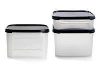 Tupperware Modüler Dikdörtgen Plastik Saklama Kabı 6x1.2 lt-2x2.6 lt