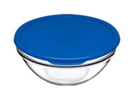 Paşabahçe Yuvarlak Cam-Plastik Saklama Kabı 2x595 ml