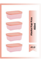 Tupperware Dikdörtgen Plastik Saklama Kabı 4x450 ml