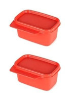 Tupperware Mini Dikdörtgen Plastik Saklama Kabı 2x160 ml