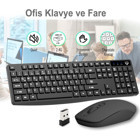 Emtu Life SC601 Türkçe Q Kablosuz Siyah Klavye