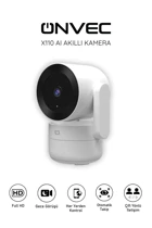 Onvec X110 Ai Wi-Fi 1 Kameralı 360 Derece Dönme Gece Görüşlü 4x Zoom IP İç Mekan Güvenlik Kamerası Beyaz