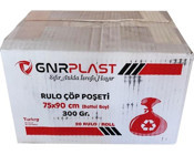 Gnr Endüstriyel Battal Boy 75x90 cm Çöp Poşeti 20x10 Adet Siyah