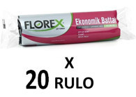 Florex Ekonomik Battal Boy 72x95 cm Çöp Poşeti 20x10 Adet Siyah