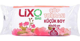 Lixo Şeffaf Küçük Boy 40x50 cm Çöp Poşeti 40 Adet Beyaz