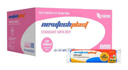 Newtechplast Orta Boy 55x60 cm Çöp Poşeti 20x50 Adet Mavi